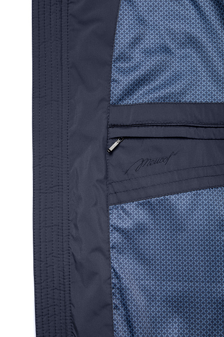 Короткая утепленная куртка-бомбер  для мужчин бренда Meucci (Италия), арт. 1715 - фото. Цвет: Темно-синий. Купить в интернет-магазине https://shop.meucci.ru
