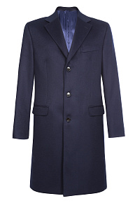 Кашемировое пальто темно-синего цвета  (MI 5300191PZ/11908)