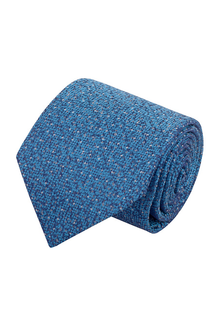 Шелковый галстук для мужчин бренда Meucci (Италия), арт. 44159/3 - фото. Цвет: Голубой. Купить в интернет-магазине https://shop.meucci.ru
