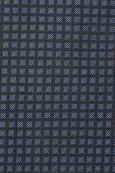 Галстук темно-синий с орнаментом для мужчин бренда Meucci (Италия), арт. 03202006-45 - фото. Цвет: Темно-синий. Купить в интернет-магазине https://shop.meucci.ru
