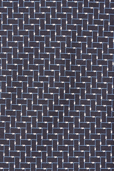 Темно-синий галстук с мелким орнаментом для мужчин бренда Meucci (Италия), арт. 36439/1 - фото. Цвет: Синий. Купить в интернет-магазине https://shop.meucci.ru
