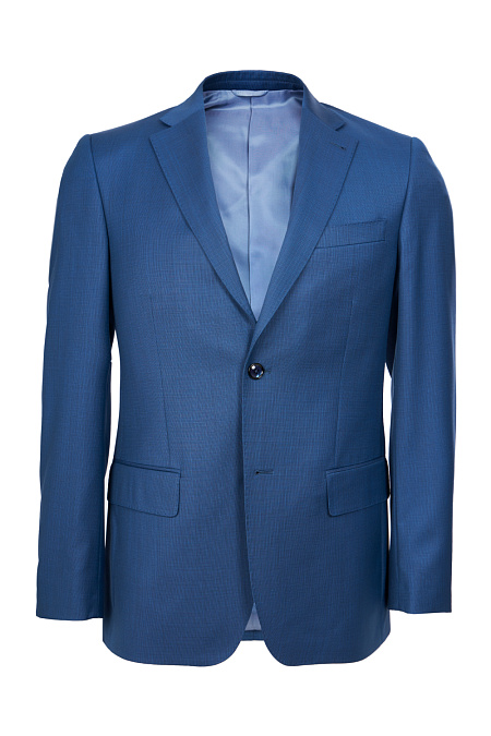 Мужской костюм из шерсти с шёлком синего цвета  Meucci (Италия), арт. MI 2200191/8013 - фото. Цвет: Синий.