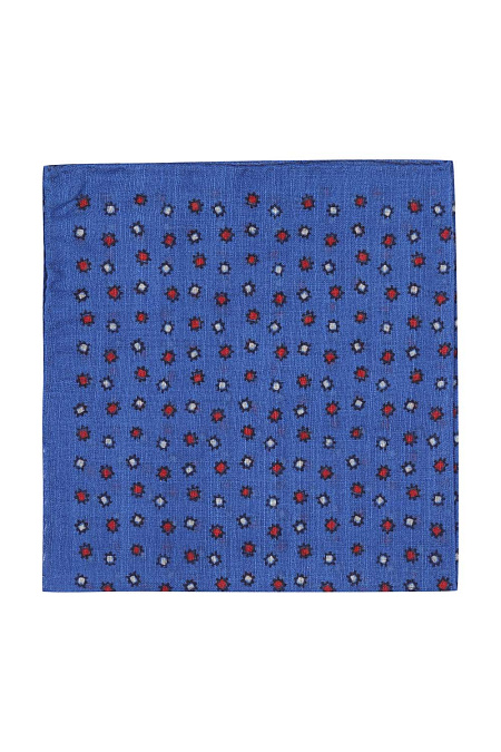 Платок для мужчин бренда Meucci (Италия), арт. 8077/1 - фото. Цвет: Синий с орнаментом. Купить в интернет-магазине https://shop.meucci.ru
