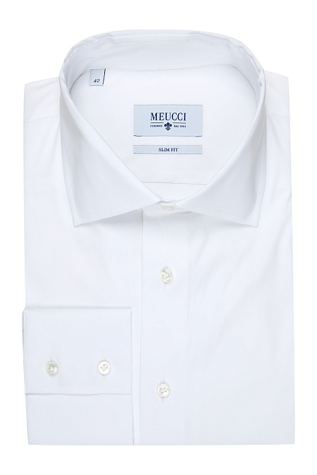 Модная мужская сорочка арт. SL 9034-1 RL 10262/141145 от Meucci (Италия) - фото. Цвет: Белый. Купить в интернет-магазине https://shop.meucci.ru

