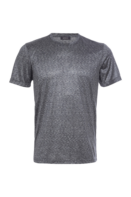 Шелковая футболка серого цвета для мужчин бренда Meucci (Италия), арт. 60125/96799/098 - фото. Цвет: Серый. Купить в интернет-магазине https://shop.meucci.ru
