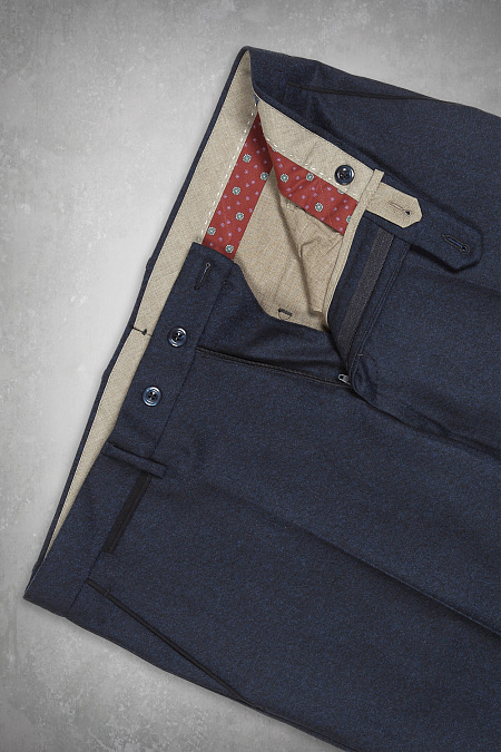 Мужские брендовые брюки арт. SB2100 BLUE Meucci (Италия) - фото. Цвет: Темно-синий. Купить в интернет-магазине https://shop.meucci.ru

