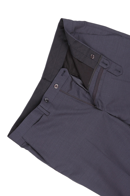 Мужские брендовые брюки от костюма арт. MI 2200132/199 Meucci (Италия) - фото. Цвет: Синий (серый оттенок). Купить в интернет-магазине https://shop.meucci.ru
