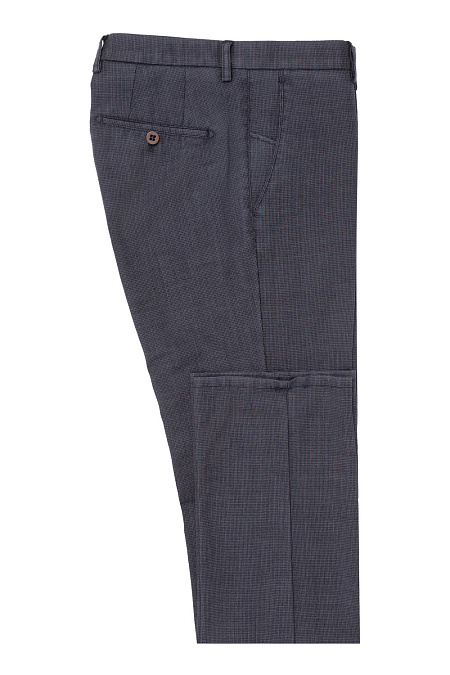 Мужские брендовые брюки casual синего цвета арт. DG0284 339 Meucci (Италия) - фото. Цвет: Синий. Купить в интернет-магазине https://shop.meucci.ru
