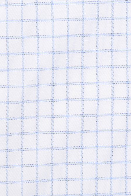 Мужская брендовая белая рубашка casual в клетку арт. SL 93502 R 10171/141581 Meucci (Италия) - фото. Цвет: Бело-голубой, крупная клетка. Купить в интернет-магазине https://shop.meucci.ru


