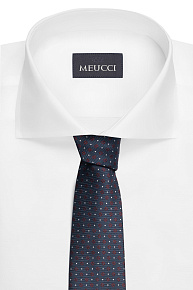 Темно-синий галстук с цветочным орнаментом (EKM212202-99)