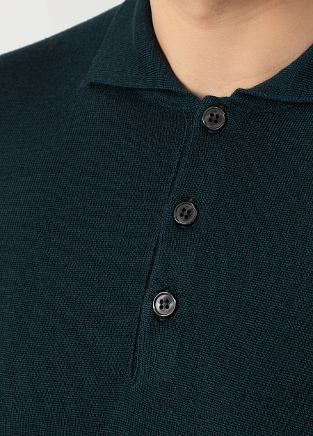 Джемпер  для мужчин бренда Meucci (Италия), арт. 409PC20/21319 - фото. Цвет: Сине-зеленый. Купить в интернет-магазине https://shop.meucci.ru
