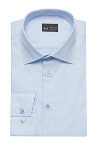 Рубашка голубого цвета с микродизайном (SL 9020 RL BAS 0291/182058)
