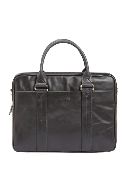 Кожаная сумка для мужчин бренда Meucci (Италия), арт. O-78125 - фото. Цвет: Черный. Купить в интернет-магазине https://shop.meucci.ru
