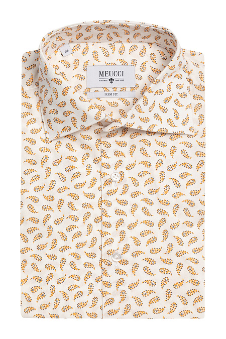 Модная мужская сорочка с коротким рукавом  арт. SL 90100R 36152/141048 от Meucci (Италия) - фото. Цвет: Принт. Купить в интернет-магазине https://shop.meucci.ru

