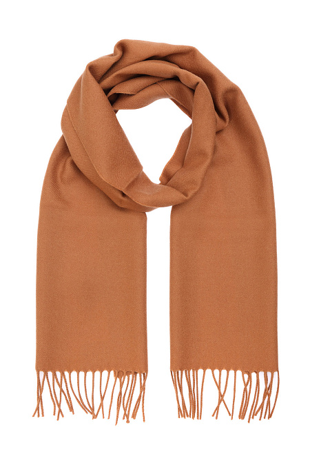 Оранжевый шарф из шерсти для мужчин бренда Meucci (Италия), арт. 123/1 - фото. Цвет: Оранжевый. Купить в интернет-магазине https://shop.meucci.ru
