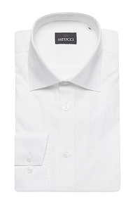 Рубашка белого цвета с микродизайном (SL 9020 R BAS 0191/182054)