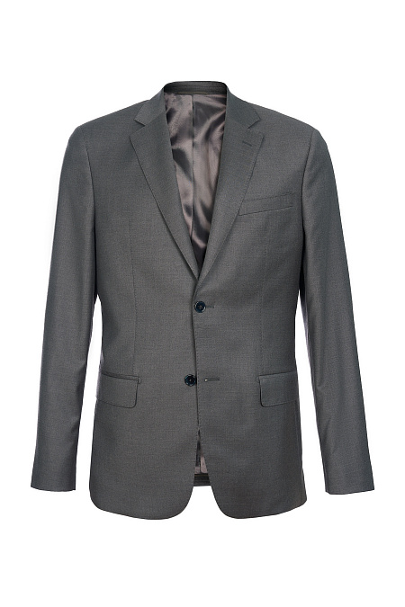 Мужской костюм серого цвета из премиальной шерстяной ткани  Meucci (Италия), арт. MI 2200191LP/11062 - фото. Цвет: Серый. Купить в интернет-магазине https://shop.meucci.ru
