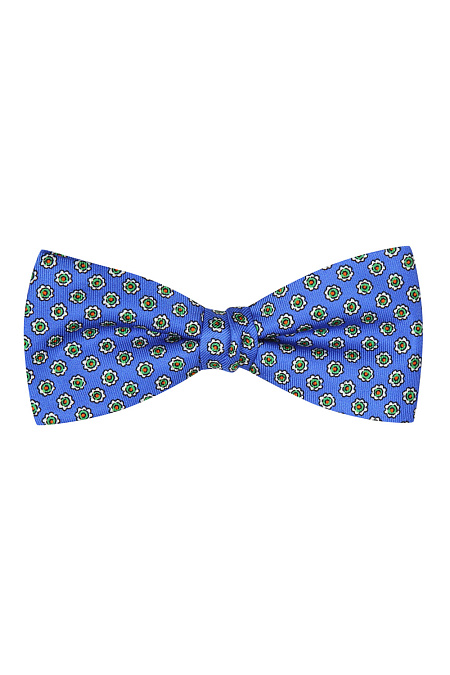Бабочка для мужчин бренда Meucci (Италия), арт. 7613/1 - фото. Цвет: Синий с орнаментом. Купить в интернет-магазине https://shop.meucci.ru
