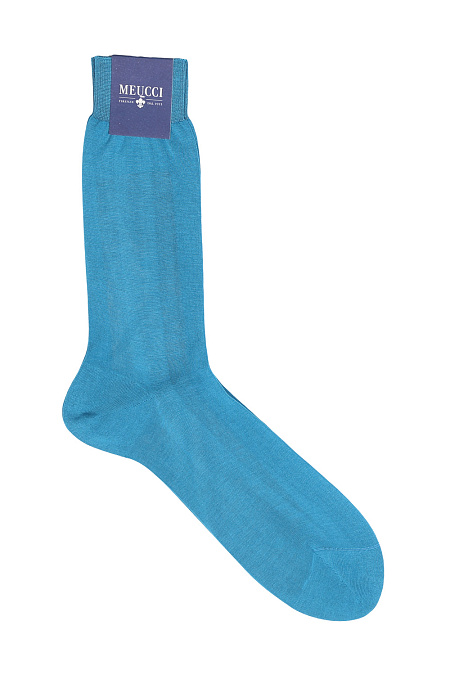 Носки для мужчин бренда Meucci (Италия), арт. 600 miami - фото. Цвет: Голубой. Купить в интернет-магазине https://shop.meucci.ru
