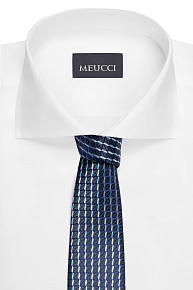 Темно-синий галстук с цветным орнаментом (EKM212202-141)