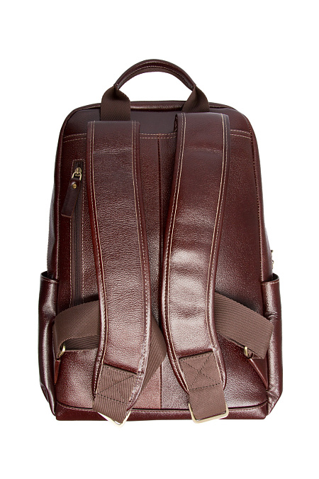 Кожаный рюкзак коричневый  для мужчин бренда Meucci (Италия), арт. O-78158 dk.Cognac - фото. Цвет: Коричневый. Купить в интернет-магазине https://shop.meucci.ru
