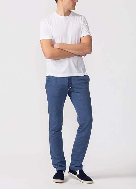 Белая хлопковая футболка для мужчин бренда Meucci (Италия), арт. 6M660 CV01 BIANCO - фото. Цвет: Белый. Купить в интернет-магазине https://shop.meucci.ru
