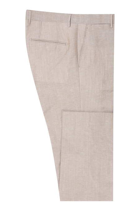 Мужские брендовые брюки арт. 2424/108 Meucci (Италия) - фото. Цвет: Бежевый. Купить в интернет-магазине https://shop.meucci.ru
