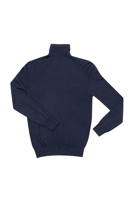 Джемпер из шерсти тёмно-синего цвета  для мужчин бренда Meucci (Италия), арт. 50100/14257/51251 - фото. Цвет: Тёмно-синий. Купить в интернет-магазине https://shop.meucci.ru
