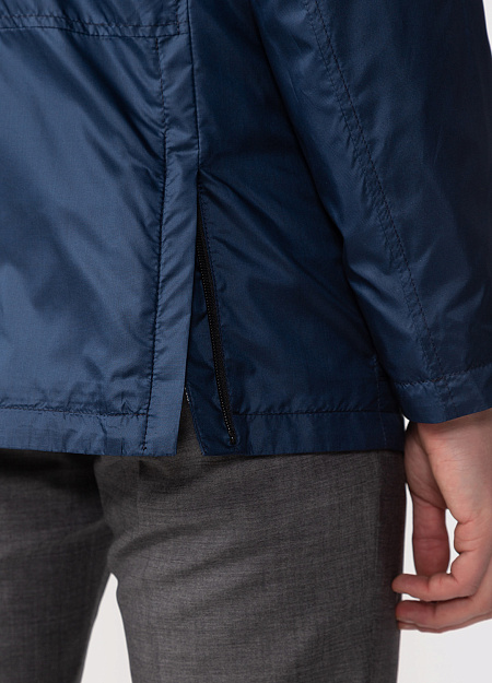 Демисезонная куртка из шелка для мужчин бренда Meucci (Италия), арт. 12792 - фото. Цвет: Синий. Купить в интернет-магазине https://shop.meucci.ru
