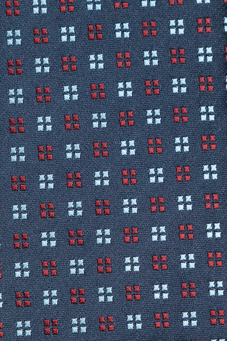 Темно-синий галстук с цветным орнаментом для мужчин бренда Meucci (Италия), арт. EKM212202-119 - фото. Цвет: Темно-синий, цветной орнамент. Купить в интернет-магазине https://shop.meucci.ru
