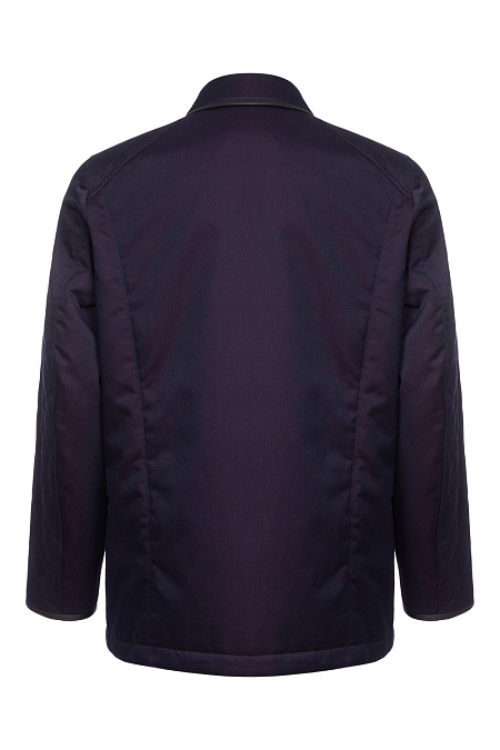 Классическая куртка-пиджак для мужчин бренда Meucci (Италия), арт. 11176 - фото. Цвет: Темно-синий с красным отливом. Купить в интернет-магазине https://shop.meucci.ru
