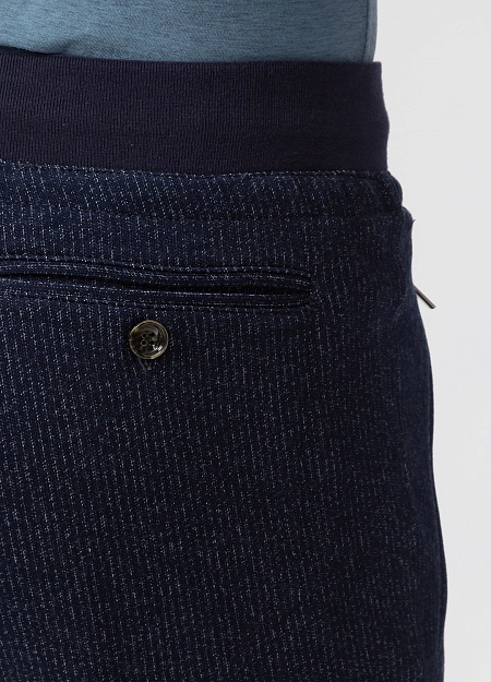 Мужские брендовые трикотажные брюки темно-синего цвета арт. 4M716 TCR0 NAVY Meucci (Италия) - фото. Цвет: Темно-синий. Купить в интернет-магазине https://shop.meucci.ru
