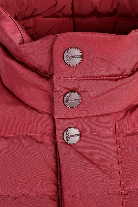 Пуховик для мужчин бренда Meucci (Италия), арт. 6134 - фото. Цвет: Красный. Купить в интернет-магазине https://shop.meucci.ru
