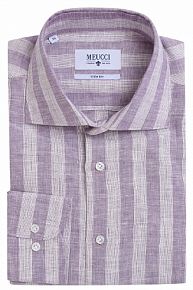 Приталенная рубашка из льна (MS18051)