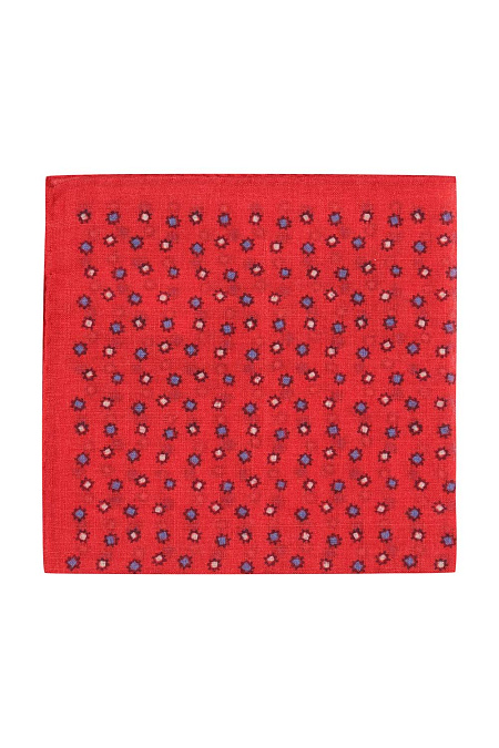 Платок для мужчин бренда Meucci (Италия), арт. 8077/3 - фото. Цвет: Красный с орнаментом. Купить в интернет-магазине https://shop.meucci.ru
