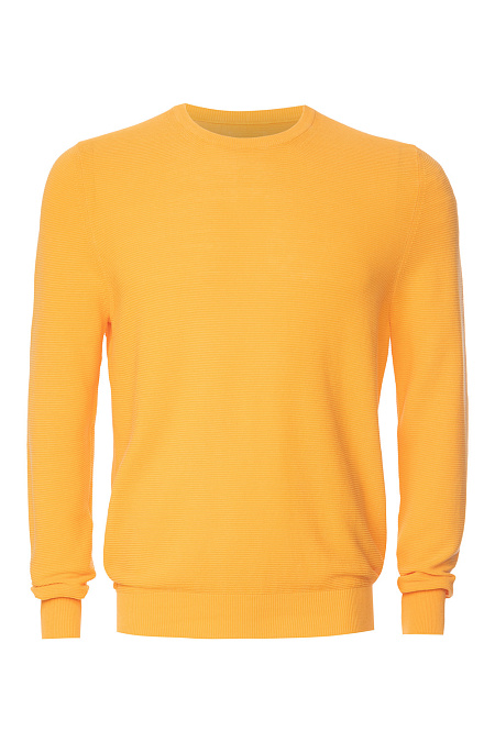 Хлопковый джемпер желтого цвета для мужчин бренда Meucci (Италия), арт. 58117/21445/132 - фото. Цвет: Желтый . Купить в интернет-магазине https://shop.meucci.ru
