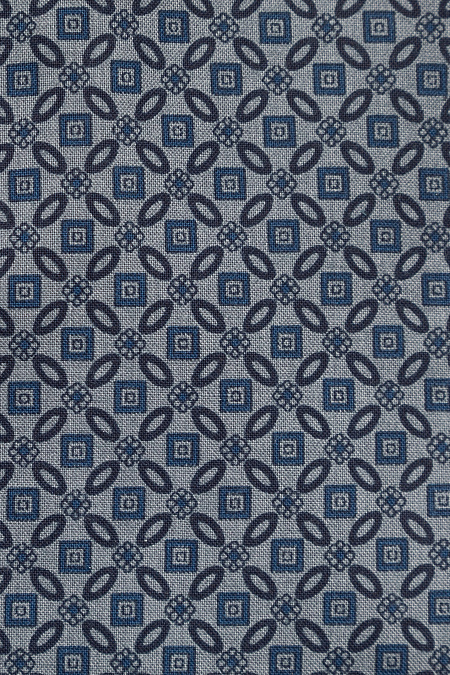 Модная мужская рубашка с орнаментом серо-синего цвета арт. SL 902020 R 91CN/302106 от Meucci (Италия) - фото. Цвет: Серо-синий, орнамент. Купить в интернет-магазине https://shop.meucci.ru

