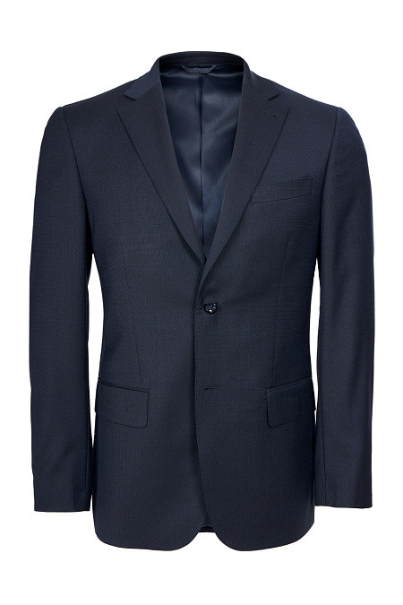 Мужской костюм из шерсти с шёлком тёмно-синего цвета  Meucci (Италия), арт. MI 2200191/8019 - фото. Цвет: Тёмно-синий.