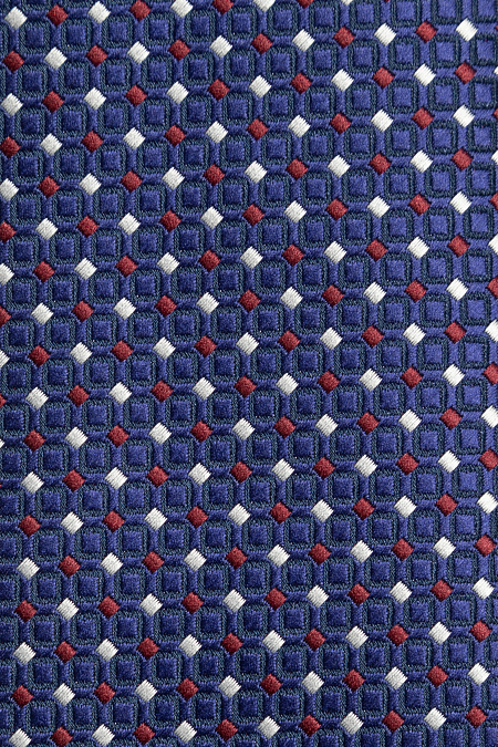 Синий галстук с мелким цветным орнаментом для мужчин бренда Meucci (Италия), арт. EKM212202-106 - фото. Цвет: Синий, цветной орнамент. Купить в интернет-магазине https://shop.meucci.ru
