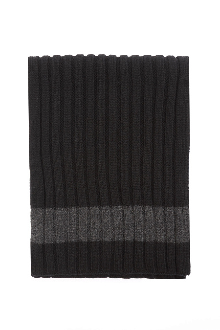 Темно-серый шарф из кашемира для мужчин бренда Meucci (Италия), арт. 13164/15562/099 - фото. Цвет: Чёрный/серый. Купить в интернет-магазине https://shop.meucci.ru
