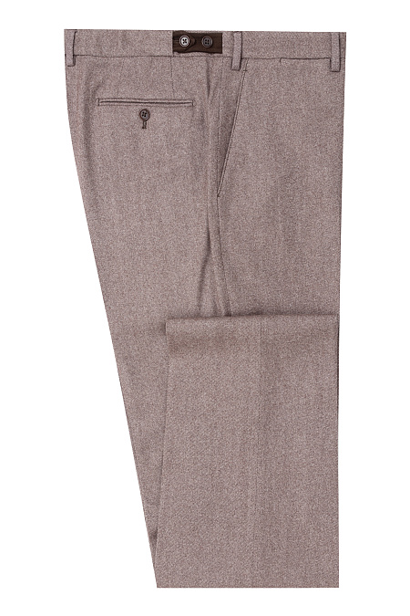 Мужские брендовые брюки арт. MI 30031/1016 Meucci (Италия) - фото. Цвет: Коричневый. Купить в интернет-магазине https://shop.meucci.ru
