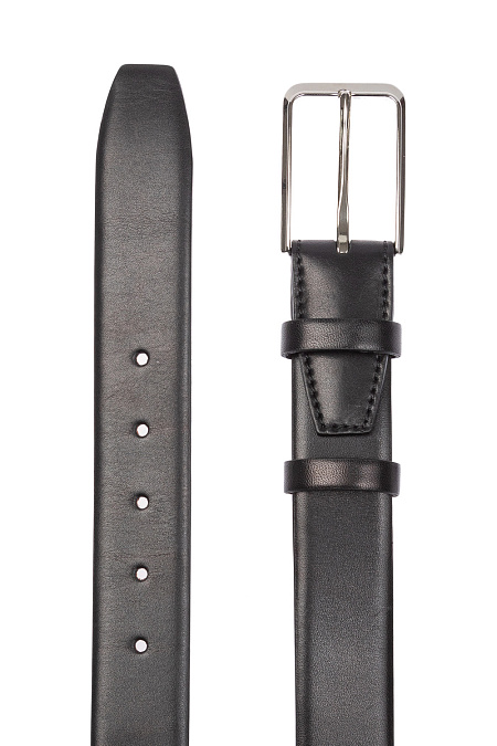 Черный кожаный ремень для мужчин бренда Meucci (Италия), арт. 20000309-100 - фото. Цвет: Черный. Купить в интернет-магазине https://shop.meucci.ru
