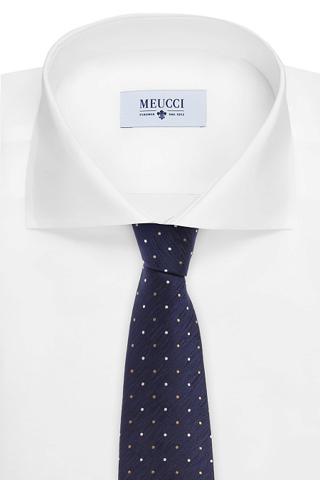 Галстук для мужчин бренда Meucci (Италия), арт. 46107/1 - фото. Цвет: Темно-синий. Купить в интернет-магазине https://shop.meucci.ru
