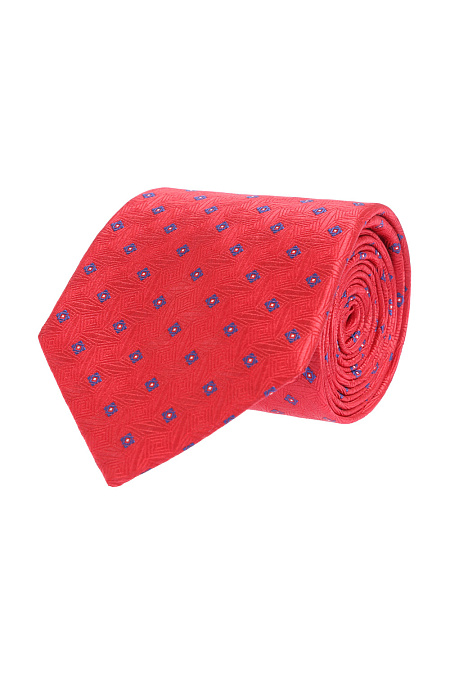 Красный галстук с мелким узором для мужчин бренда Meucci (Италия), арт. 36306/3 - фото. Цвет: Красный. Купить в интернет-магазине https://shop.meucci.ru
