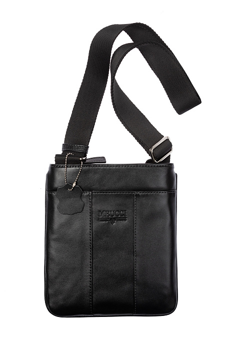 Кожаная сумка-планшет для мужчин бренда Meucci (Италия), арт. O-78122 - фото. Цвет: Черный. Купить в интернет-магазине https://shop.meucci.ru

