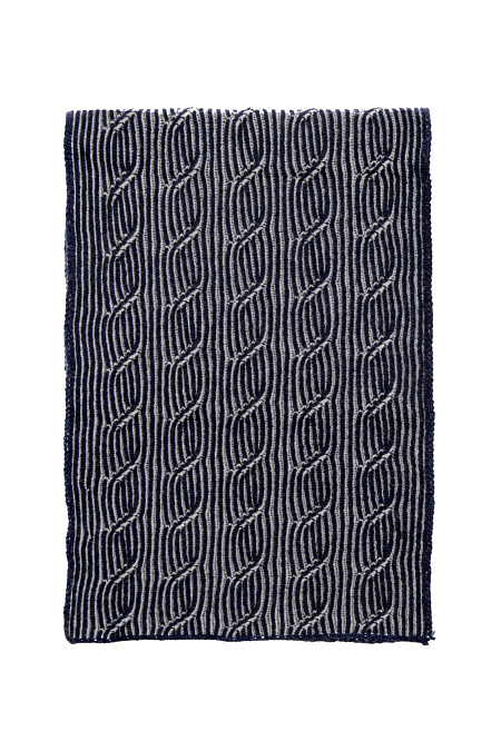 Шарф из шерсти с кашемиром серый  для мужчин бренда Meucci (Италия), арт. 30Y78/2075 - фото. Цвет: Серый. Купить в интернет-магазине https://shop.meucci.ru
