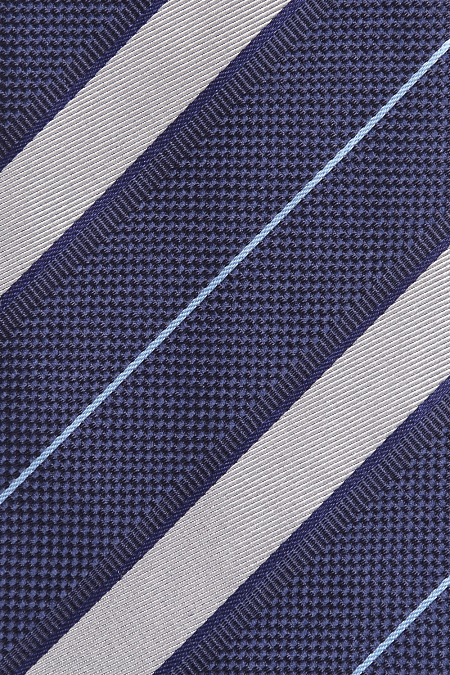 Галстук для мужчин бренда Meucci (Италия), арт. 8126/6 - фото. Цвет: Темно-синий, серый. Купить в интернет-магазине https://shop.meucci.ru
