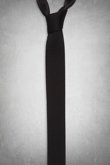Черно-коричневый галстук с микродизайном для мужчин бренда Meucci (Италия), арт. 89071/4 - фото. Цвет: Черно-коричневый, микродизайн. Купить в интернет-магазине https://shop.meucci.ru

