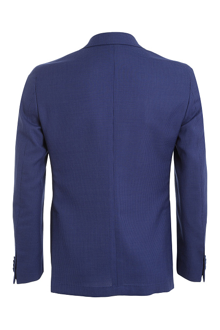 Шерстяной пиджак синего цвета с микродизайном для мужчин бренда Meucci (Италия), арт. MI 1200173/9019 - фото. Цвет: Синий, микродизайн. Купить в интернет-магазине https://shop.meucci.ru
