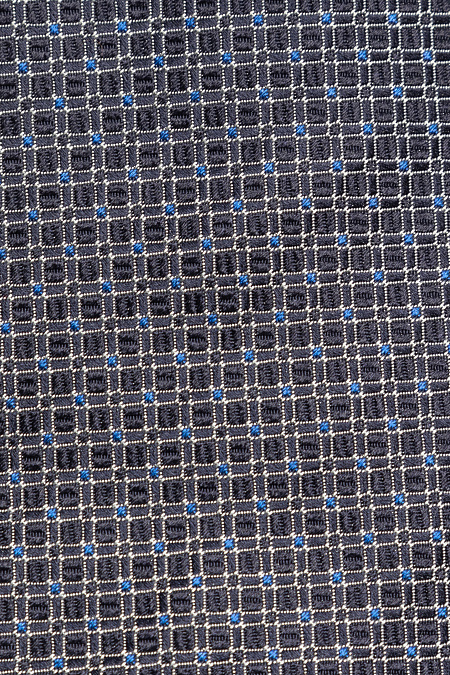 Темно-синий галстук из шелка с цветным орнаментом для мужчин бренда Meucci (Италия), арт. EKM212202-13 - фото. Цвет: Темно-синий, цветной орнамент. Купить в интернет-магазине https://shop.meucci.ru
